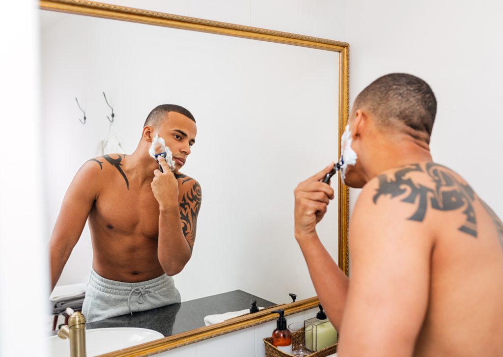 bultjes na het scheren