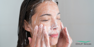 Edula® Skincare Cleanser & Toner reinigt de vette huid op milde wijze en verwijdert overtollig talg, vuil en make-upresten.