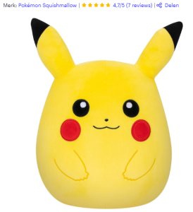 pikachu knuffel nr3