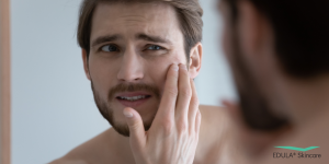 Roodheid, droogheid en een trekkerig of branderig gevoel kunnen tekenen zijn van een gevoelige huid bij mannen.