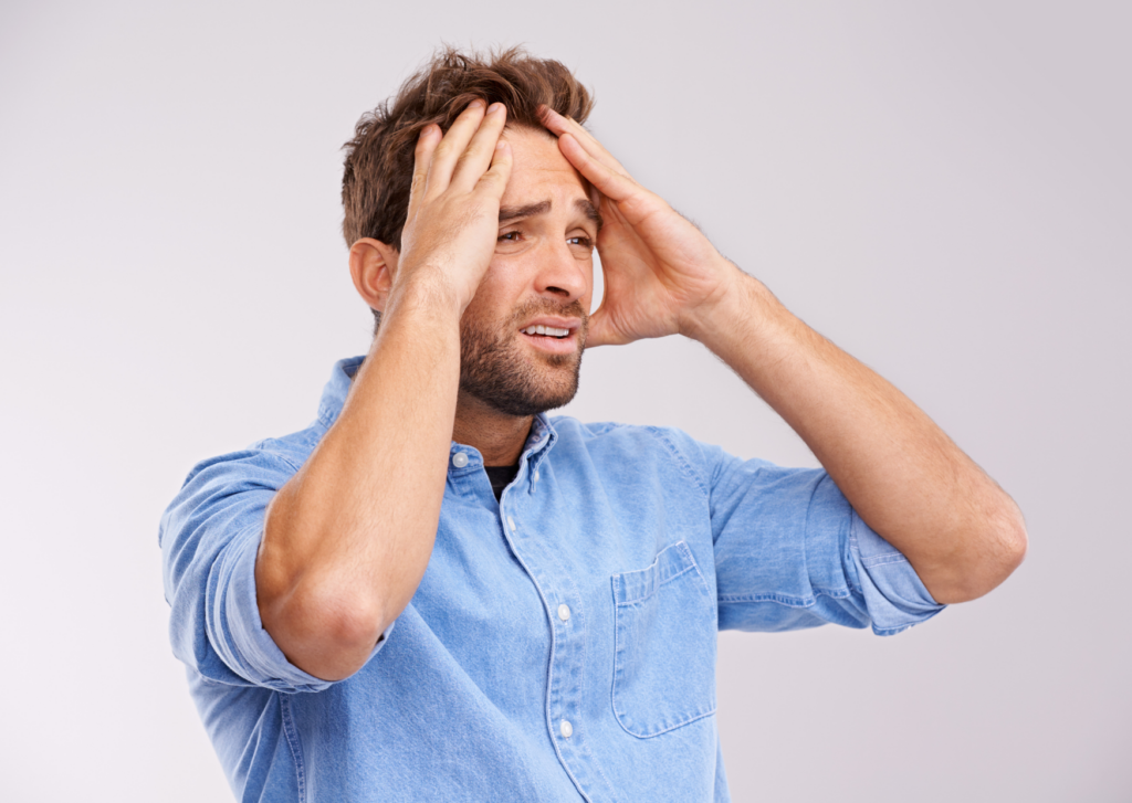 uitslag gezicht stress