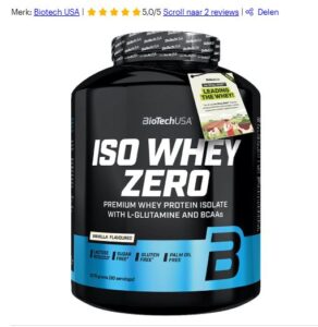 iso whey zero nr1