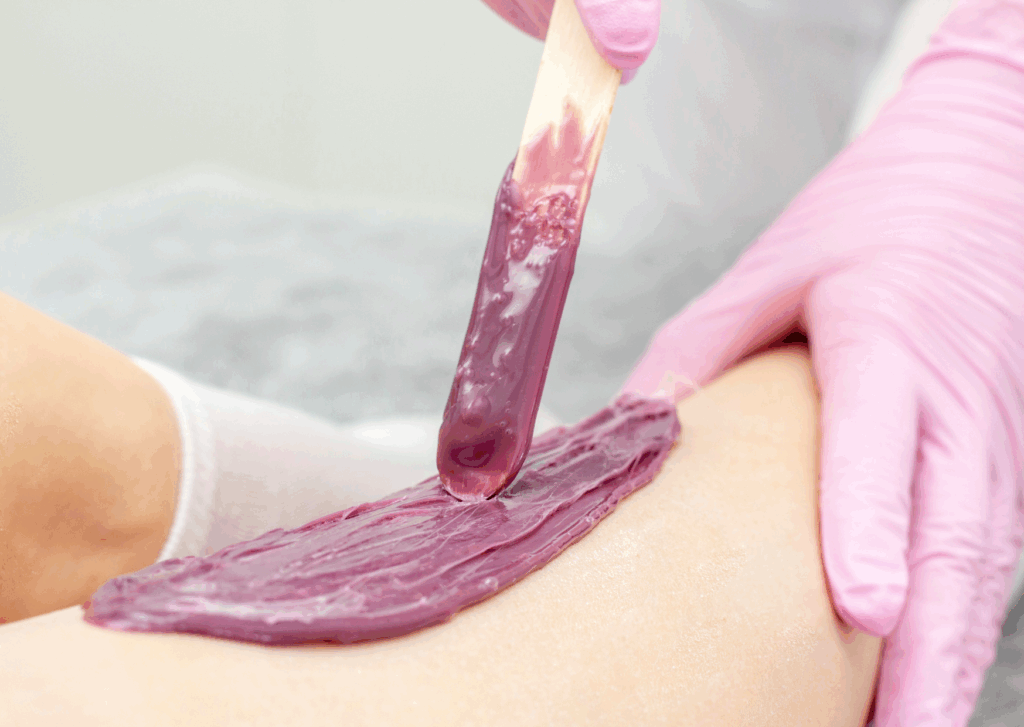 beschadigde huid na harsen