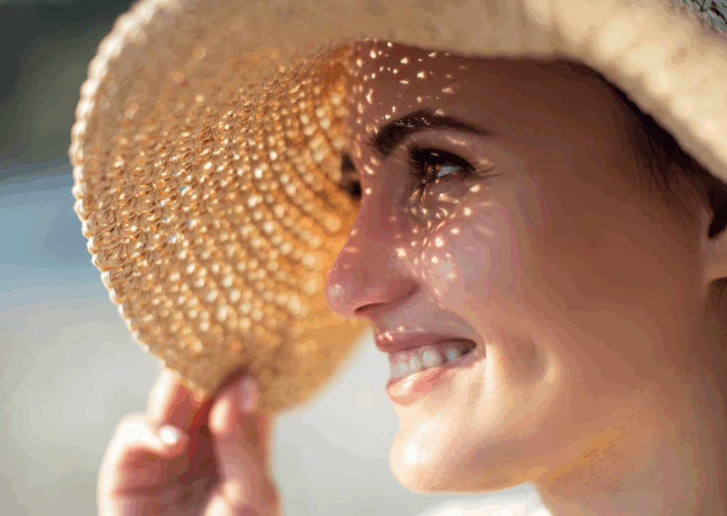 zonneschade gezicht herstellen